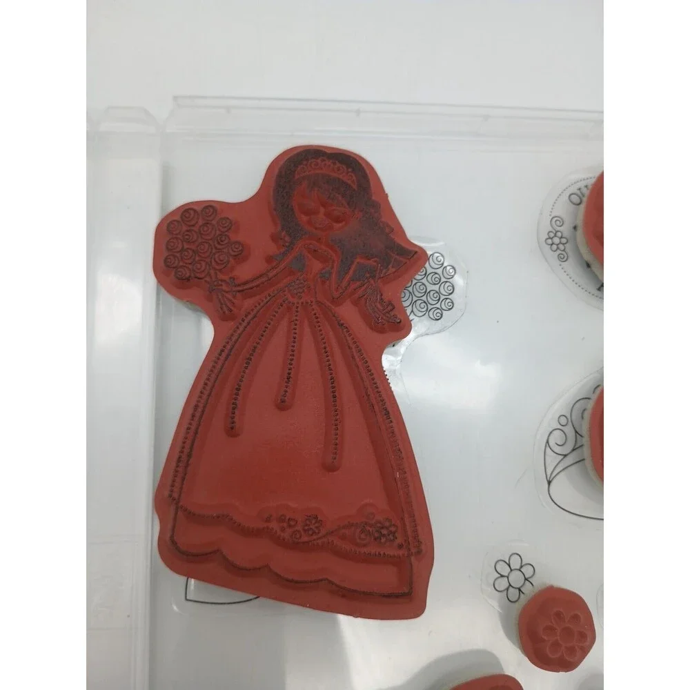 Stampin Up Quinceanera Stamp Set Bride Wedding Princess Crown 15 Years Spanish